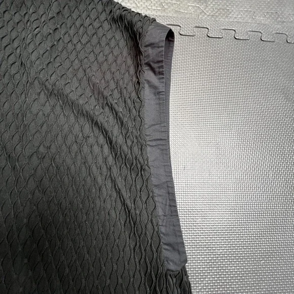 Ozai N‎ Ku Textured Sleeveless Black Dress Avant Garde Lagenlook Mesh Knit Sm - Picture 6 of 14